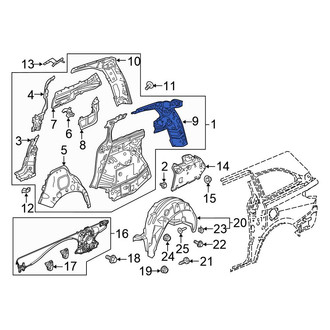 Honda OE - Left Body D-Pillar