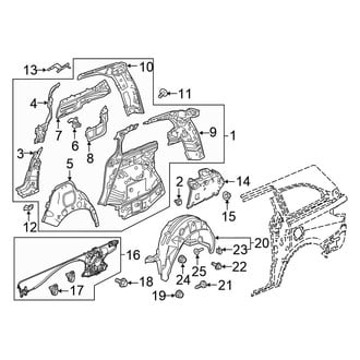 Honda OE - Side Panel - Inner Structure