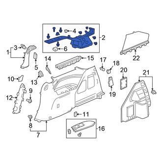 Honda OE - Left Body D-Pillar Trim Panel