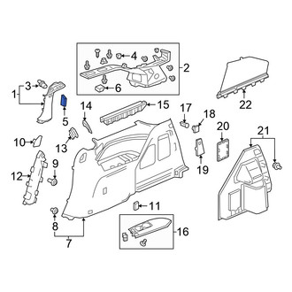 Honda OE - Body C-Pillar Trim Panel Cap