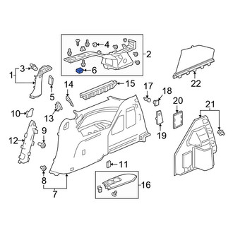 Honda OE - Body D-Pillar Trim Panel Cap