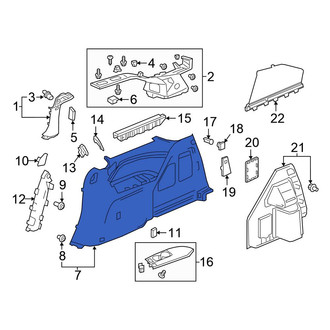 Honda OE - Rear Left Interior Quarter Panel Trim Panel