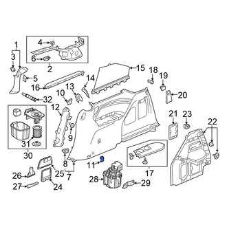 Honda OE - Lower Quarter Panel Trim Cap