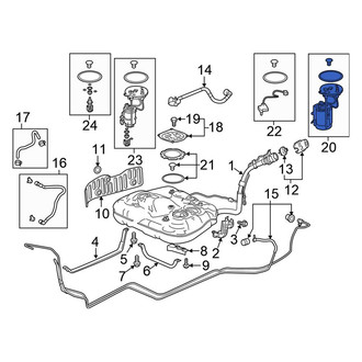 Honda OE - Fuel Pump and Strainer Set