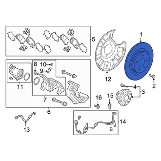 Honda OE - Rear Disc Brake Rotor