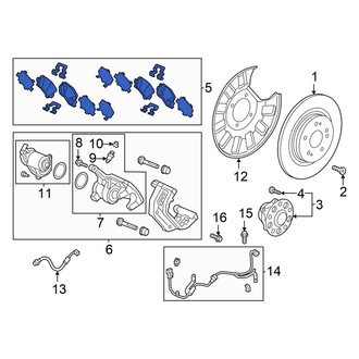 Honda OE - Rear Disc Brake Pad Set