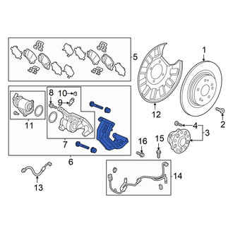 Honda OE - Rear Left Disc Brake Caliper