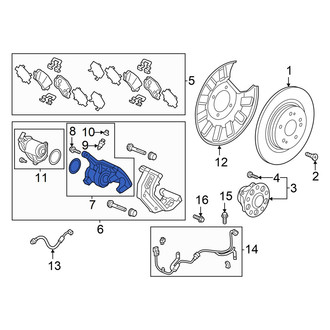 Honda OE - Rear Left Disc Brake Caliper
