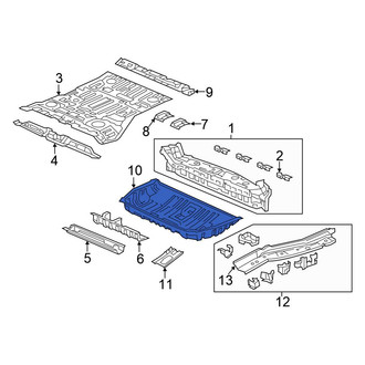 Honda OE - Rear Floor Storage Compartment