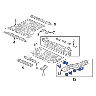 Honda OE - Rear Left Frame Side Member Assembly