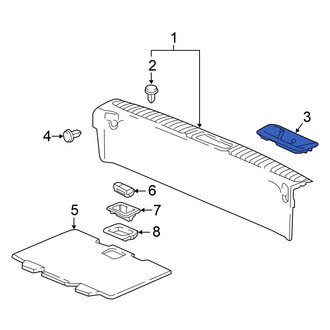 Honda OE - Liftgate Trim Scuff Plate Cap