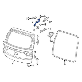 Honda OE - Rear Left Liftgate Hinge