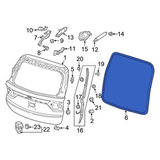 Honda OE - Rear Hatch Seal
