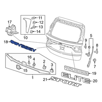 Honda OE - Rear Hatch Emblem