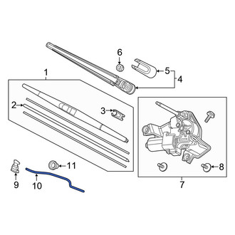 Honda OE - Rear Liftgate Washer Hose