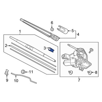 Honda OE - Wiper Blade Clip