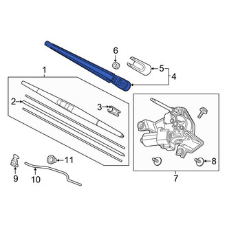 Honda OE - Rear Wiper Arm