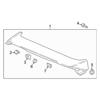 Honda OE - Lift Gate - Spoiler