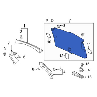 Honda OE - Rear Lower Liftgate Trim Cover