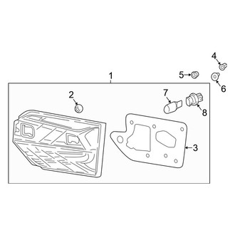 Honda OE - Rear Lamps - Combination Lamps (On Lift Gate)