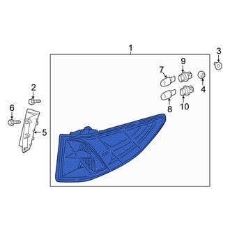 Honda OE - Rear Left Outer Tail Light Assembly