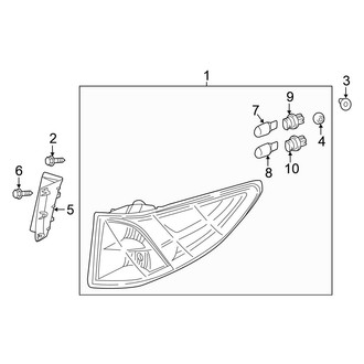 Honda OE - Rear Lamps - Tail Lamps (On Side Panel)