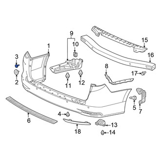 Honda OE - Bumper Cover Bolt