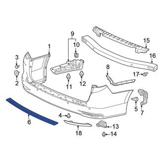 Honda OE - Rear Bumper Step Pad