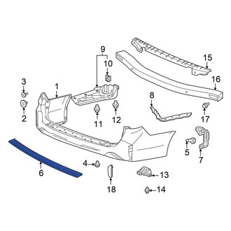 Honda OE - Rear Bumper Step Pad