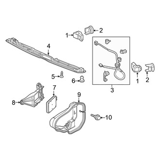 Honda OE - Rear Bumper - Electrical Components