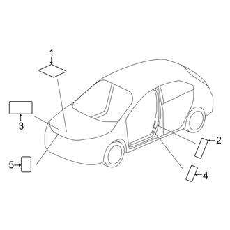 Honda OE - Information Labels - Labels (Hatchback)