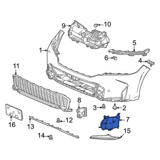 Honda OE - Front Left Lower Outer Radiator Support Air Duct