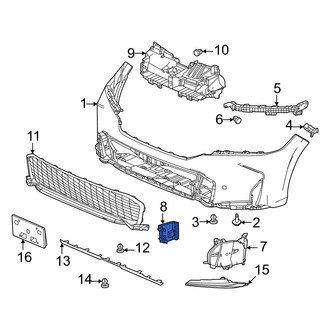 Honda OE - Front Left Lower Inner Radiator Support Air Duct