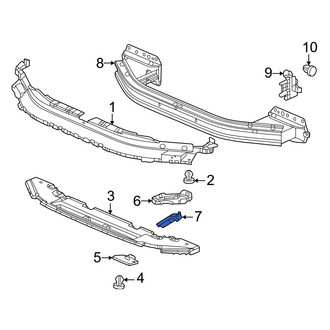 Honda OE - Bumper Cover Support Rail Brace