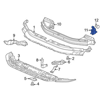 Honda OE - Front Right Bumper Impact Bar Bracket