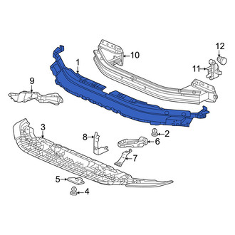 Honda OE - Front Upper Bumper Cover Support Rail