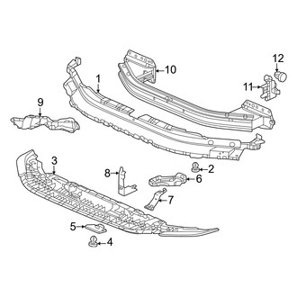 Honda OE - Front Bumper & Grille - Bumper & Components (Bumper Support), (Type R)