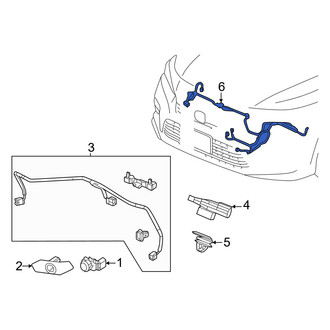 Honda OE - Front Right Parking Aid Sensor Bracket