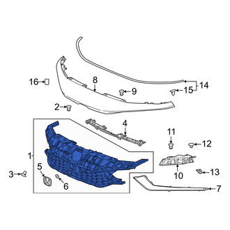Honda OE - Front Upper Grille