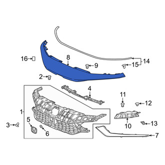 Honda OE - Front Bumper Cover Spacer Panel