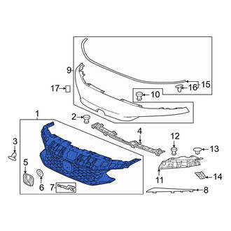 Honda OE - Front Upper Grille