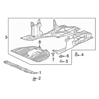 Honda OE - Radiator Support - Splash Shields (Hybrid Sport / Hybrid Sport Touring / Sport Sedan)