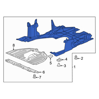 Honda OE - Front Radiator Support Splash Shield