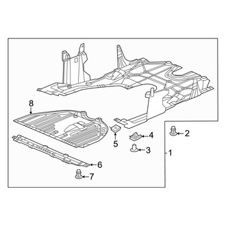 Honda OE - Radiator Support - Splash Shields (Type R)