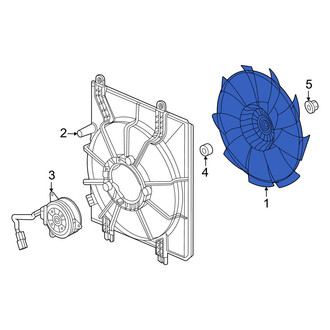 Honda OE - Right Engine Cooling Fan Blade