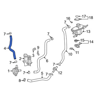 Honda OE - Drive Motor Inverter Radiator Hose