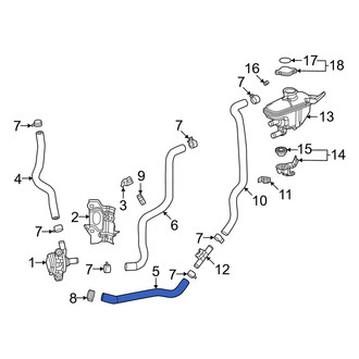 Honda OE - Drive Motor Inverter Radiator Hose