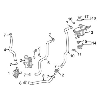 Honda OE - Cooling - Water Pump (Power Control Unit), (Hatchback)