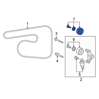 Honda OE - Accessory Drive Belt Idler Pulley