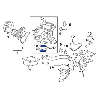 Honda OE - Engine Water Pump Housing O-Ring